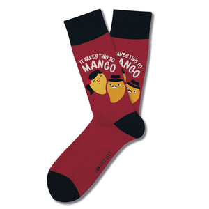 Two Left Feet Chatterbox Series: "It Takes Two To Mango" (Unisex Socks)