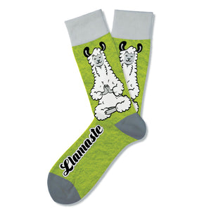 Two Left Feet Super Soft and Fuzzy! "Llamaste" (Unisex Socks)