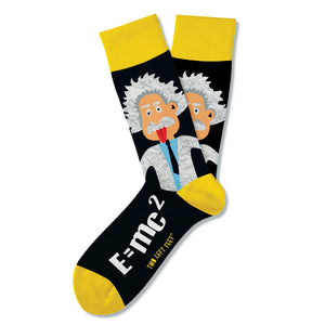 Two Left Feet Super Soft and Fuzzy! "Relatively Cool" Like Einstein (Unisex Socks)