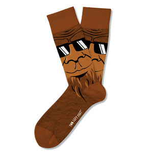 Two Left Feet Super Soft and Fuzzy! "(Sas)Squatch & Learn" (Unisex Socks)