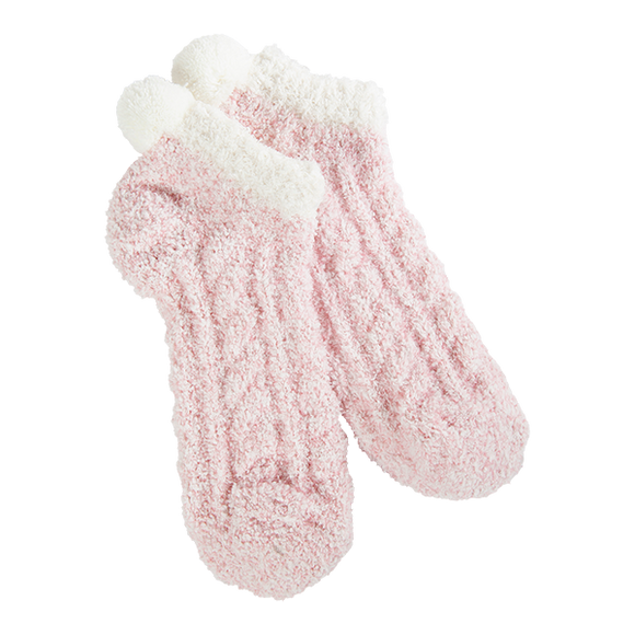 Cozy Pom Low - Adobe Rose (Women's Socks)