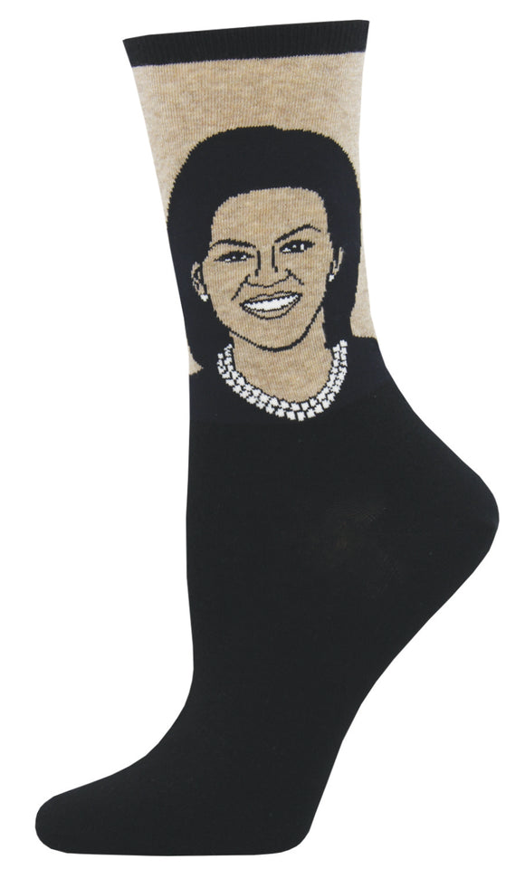 Michelle Obama - Hemp Heather (Women's Socks)