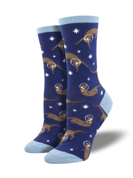Otter Space - Navy (Women's Socks)