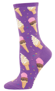 Ice Cream - Purple (Women's Socks)