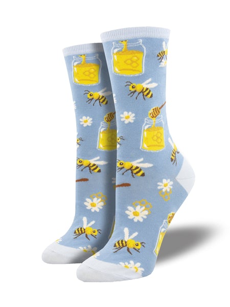 Bee My Honey - Blue (Women's Socks)
