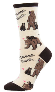 Mama Bear - Ivory Heather (Women's Socks)