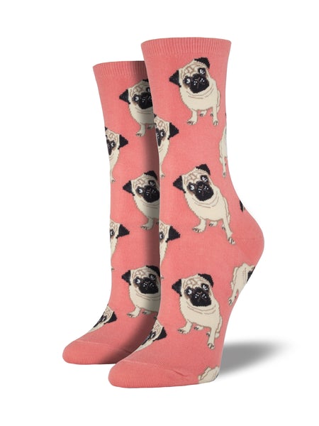 Pugs - Peach (Women's Socks)