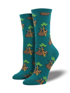 Sloth Bling - Teal (Women's Socks)