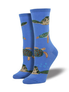Sea Turtles - Periwinkle (Women's Socks)