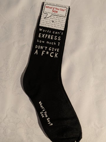 Words Can't Express How Much I Don't Give A F*ck (Unisex Socks)