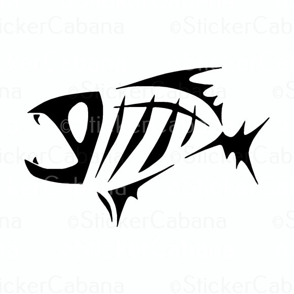 Sticker (Large & Small Options): Bone Fish