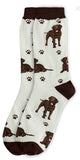 Happy Tails Chocolate Labrador - Full Body (Unisex Socks)